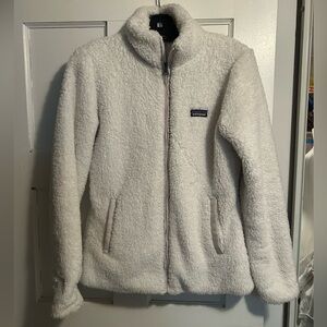 Patagonia white Fleece Zip-Up